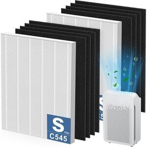 C545 Winix HEPA Carbon Replacement Filter Set for Winix Air Purifier 2+ 8 Carbon